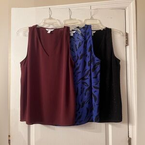 NWOT-3 Nine West V-neck Sleeveless Tops